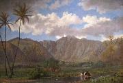 Enoch Wood Perry, Jr. Manoa Valley from Waikiki Sweden oil painting artist